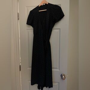 navy Wrap Dress